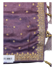 Purple - Dupion Silk -Fancy Party Saree with Blouse Piece - SP2413 11KH24