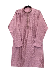 Pink - Cotton Silk Mens Indian Kurta set - Weddings / Walimas , Sangeet, Eid, Mehndi / Henna - KCS1045 06KC24