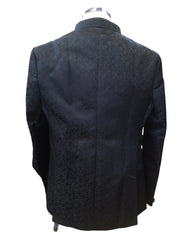 PREMIUM Slim Fit Mens Black BandhGala / Prince / Chinese Collar Open Jacket with inside Waistcoat- Fantastic Fit - CS2409 JA 0524