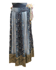 Teal Blue Printed Lehenga Set - Size 12(38