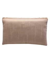 Champagne / Light Brown - Rich Silky Antique Embroidered Clutch Bag - AY253 10Rp24