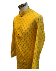 Haldi Yellow - Fantastic Mens Indian Kurta set - Weddings / Walimas , Sangeet, Eid, Mehndi / Henna - NAD2505 01KP25