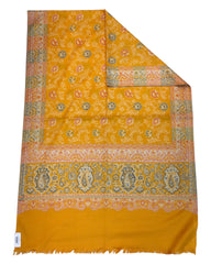 Yellow - Soft Art Wool Handloom Woven Shawl - (P350) 11KY24 NTC2414