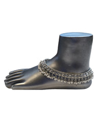 Silver Finish - Ankle Chain / Payal / Paazeb - Fashion Jewellery - Bollywood - Weddings - DAJ596 24KK10