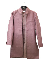 Dusty Pink - Mens Kurta Set with Rich Long Jacket - UK Stock - 24h Dispatch - HHF2411 TV 0624