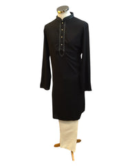 Black - Fantastic Mens Indian Kurta set - Weddings / Walimas , Sangeet, Eid, Mehndi / Henna - NAD2502 01KP25