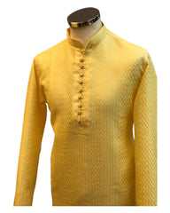 Light Yellow - Fantastic Mens Indian Kurta set - Weddings / Walimas , Sangeet, Eid, Mehndi / Henna - NAD2504 01KR25