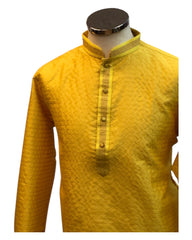 Haldi Yellow - Fantastic Mens Indian Kurta set - Weddings / Walimas , Sangeet, Eid, Mehndi / Henna - NAD2403 08KA24