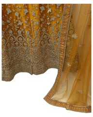 Amber / Yellow - Ready Made Lehenga Set - Size 12 - 38