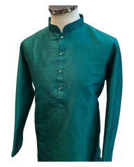 Turquoise Rama Green - Fantastic Mens Indian Kurta set - Weddings / Walimas , Sangeet, Eid, Mehndi / Henna - NAD2501 01KV25