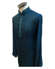 Teal - Fantastic Mens Indian Kurta set - Weddings / Walimas , Sangeet, Eid, Mehndi / Henna - NAD2404 08KA24