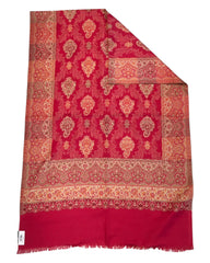 Coral - Soft Art Wool Handloom Woven Shawl - (P350) 11KY24 NTC2414