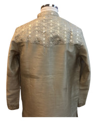 Champagne - Silky -  Mens Indian Kurta set - Weddings / Walimas , Sangeet, Eid, Mehndi / Henna - NAD2511 01KJ25