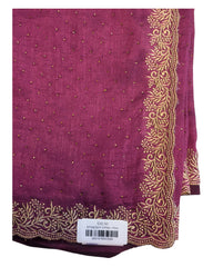 Dusty Pink - Chiffon - Fancy Party Saree with Blouse Piece - 11KP24 SP2423