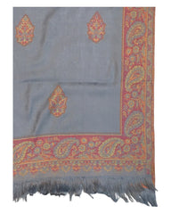 Grey - Soft Art Wool Handloom Woven Stole - (3000PS) 11Cp24 NTC2413